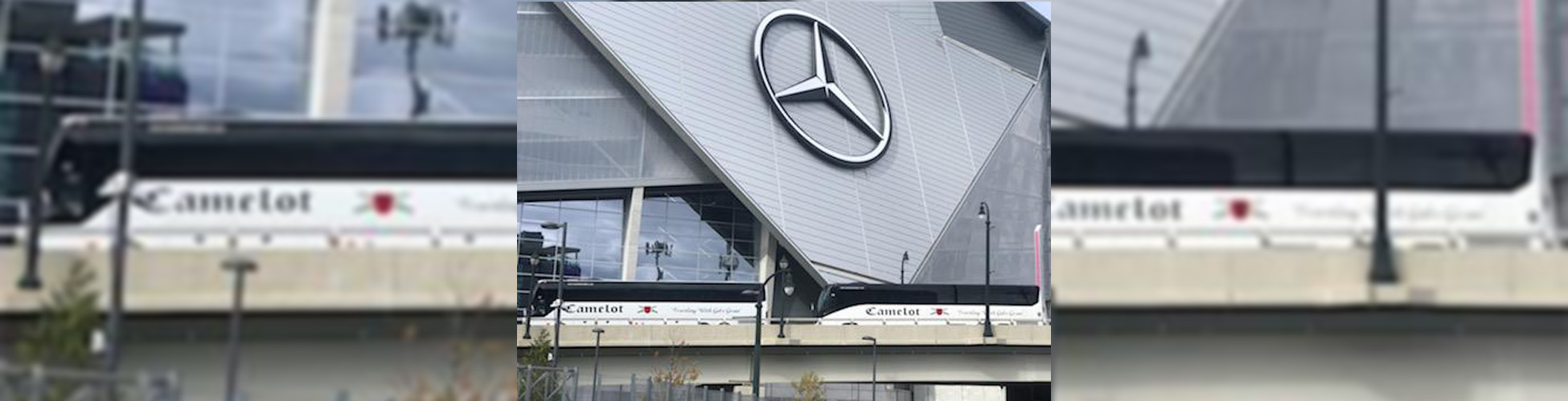 Camelot Buses on the Toyota Building