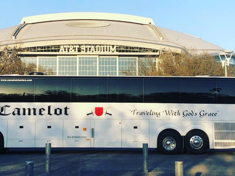 Camelot Bus at AT&T Stadium